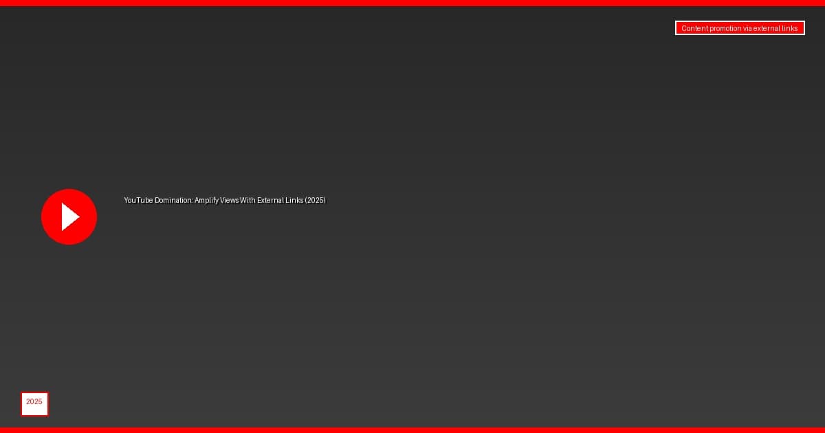 YouTube Domination: Amplify Views With External Links (2025)